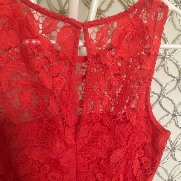 SOLD J. Crew Coral Lace Sheath Dress - size 2 - Picture 2 of 8